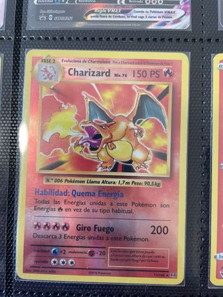 Cartas Pokémon Charizard V, EX, VMAX