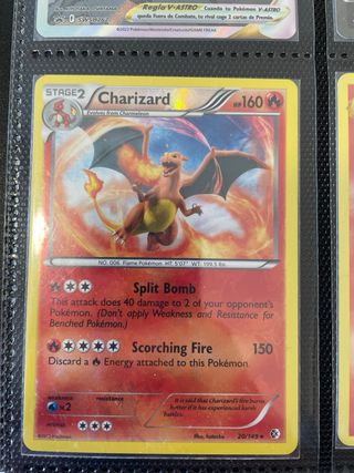 Cartas Pokémon Charizard V, EX, VMAX