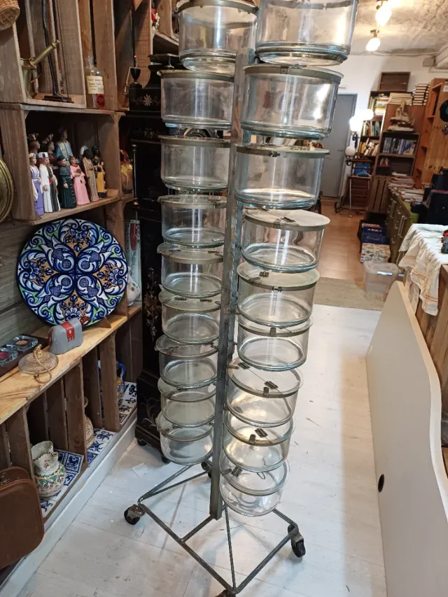 ANTIGUO EXPOSITOR, CONFITERA, CARAMELOS