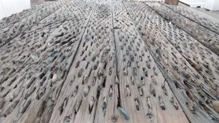 Mesa rústica de centro Trillo madera,