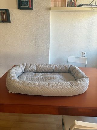 Nido Cambiador Bebé Gris Acolchado