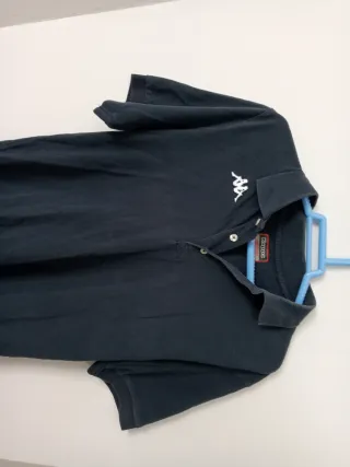 Polo Kappa Azul Marino Manga Corta