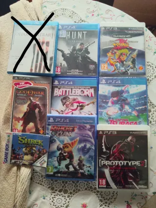 Lote variado PS4, PS3 y PSP
