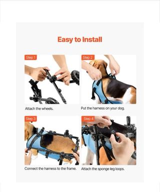 Silla de ruedas para perro pequeño