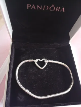 Pulsera Pandora Corazón Plata