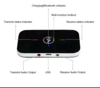 Transmisor Receptor Audio Bluetooth 5.3 - 600mAh