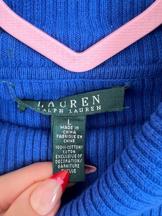Lauren Ralph Lauren Jersey Cuello Alto Rayas