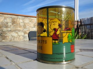 Porta monete Snoopy Peanuts in plastica anni '70