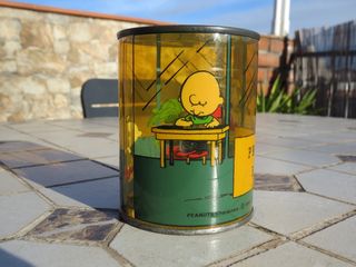 Porta monete Snoopy Peanuts in plastica anni '70