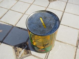 Porta monete Snoopy Peanuts in plastica anni '70