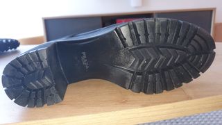 Botas Altas Prada Re-Nylon Piel Negras talla 39