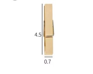 Lote 490 Mini Pinzas Madera Natural