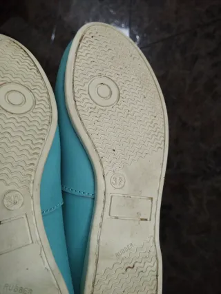 Zapatos náuticos Tribord color turquesa talla 37