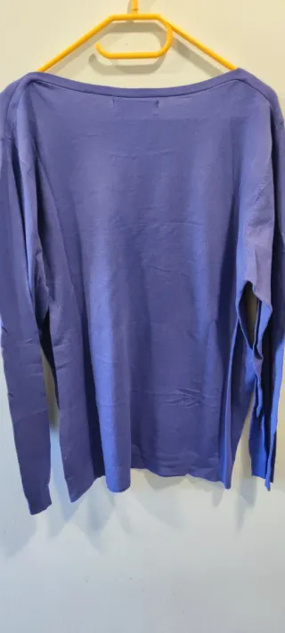 Jersey Zara Man Hombre Manga Larga Morado XL