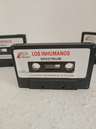 3 Cassettes Juegos Delta   Los Inhumanos   Amstrad