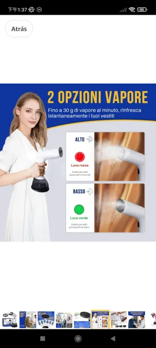 Plancha Vertical Vapor, 400ML Plancha Vapor