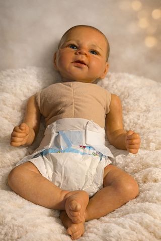 Muñeco bebé reborn realizada artesanalmente