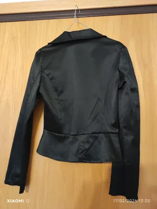 Giacca elegante slim nera donna