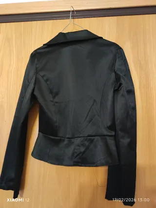 Giacca elegante slim nera donna