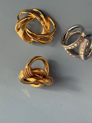 3 Fermacravatta/Fermanodi Oro e Argento