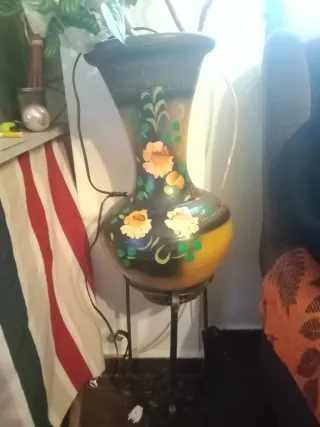 Jarrón de cerámica decorado