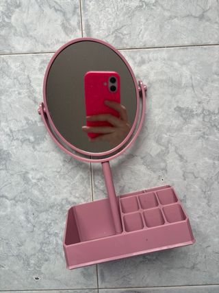 Specchio trucco con organizer