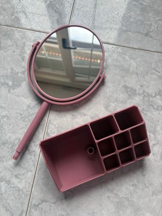 Specchio trucco con organizer