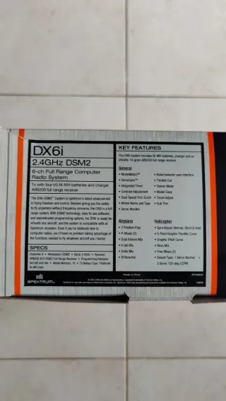 Emisora Spektrum DX6i 6-Canales DSM2