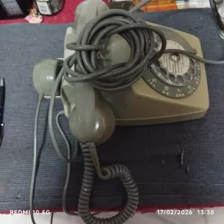 Teléfono Alcatel Beige con Micro