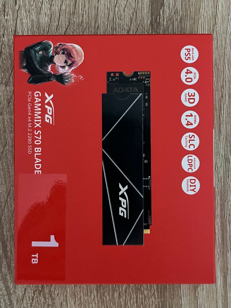 SSD XPG Gammix S70 Blade 1TB PCIe Gen4 afbeelding 2