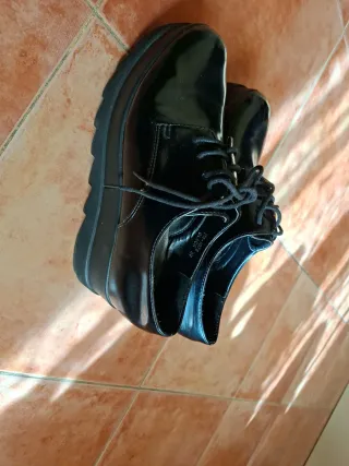 Zapatos plataforma negros