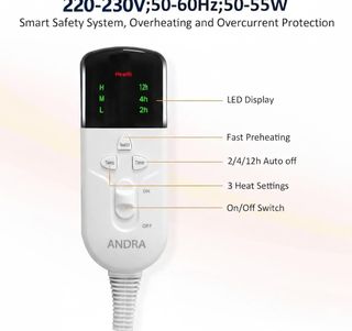 Manta Eléctrica 150x80cm - 3 Velocidades