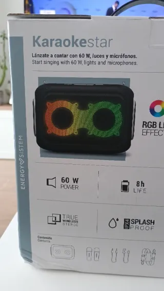 Altavoz Karaoke Energy Sistem con Micrófonos