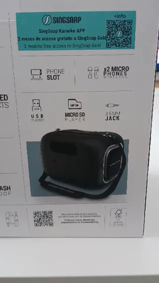 Altavoz Karaoke Energy Sistem con Micrófonos