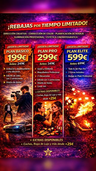 Videoclips profesionales en Madrid desde solo 199