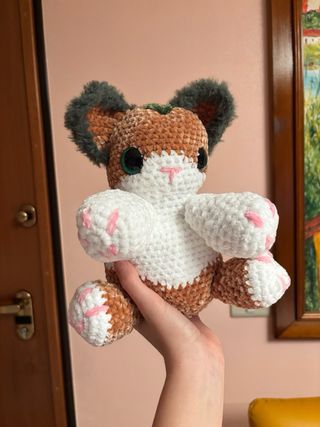 Forest Kitty Magic Crochet Chenille Plush