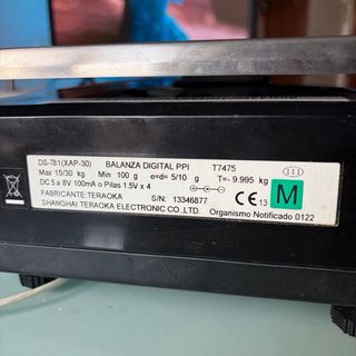 Báscula digital profesional con conexion a TPV