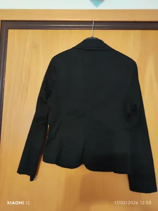 Giacca donna slim nera