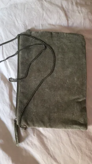 Bolso de mano Creeks dorado y verde oliva