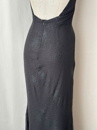 Vestido purpurina halter fiesta elegange vintage