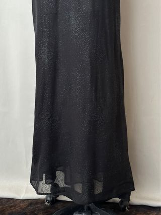 Vestido purpurina halter fiesta elegange vintage