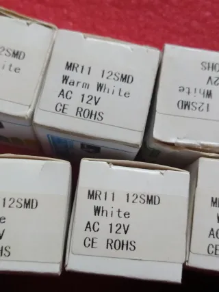 18x Faretti LED MR11 bianco freddo e caldo