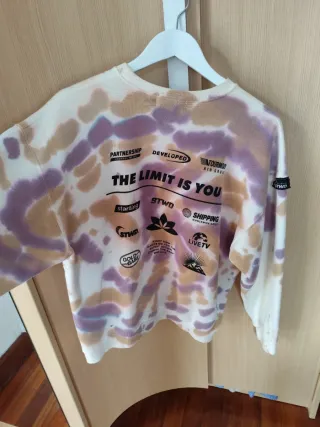 Sudadera Pull&Bear STWD Tie Dye sin capucha