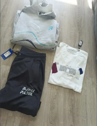 Conjunto Royal Padel Unisex Gris y Negro