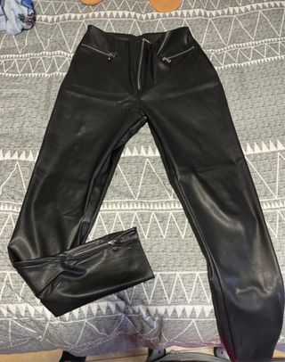 Leggings polipiel con cremalleras