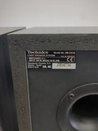 Altavoces Technics SB-CA10 Negros
