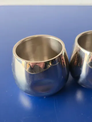 Set 3 Tazze Vintage AMC Art Design in Acciaio Inox