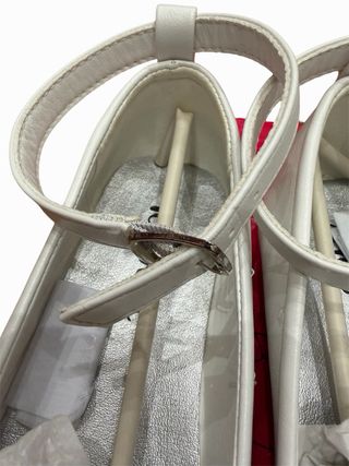 Ballerine Bianche 10 Baci Cuori Tg 32