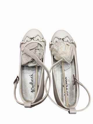 Ballerine Bianche 10 Baci Cuori Tg 32