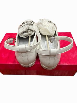 Ballerine Bianche 10 Baci Cuori Tg 32